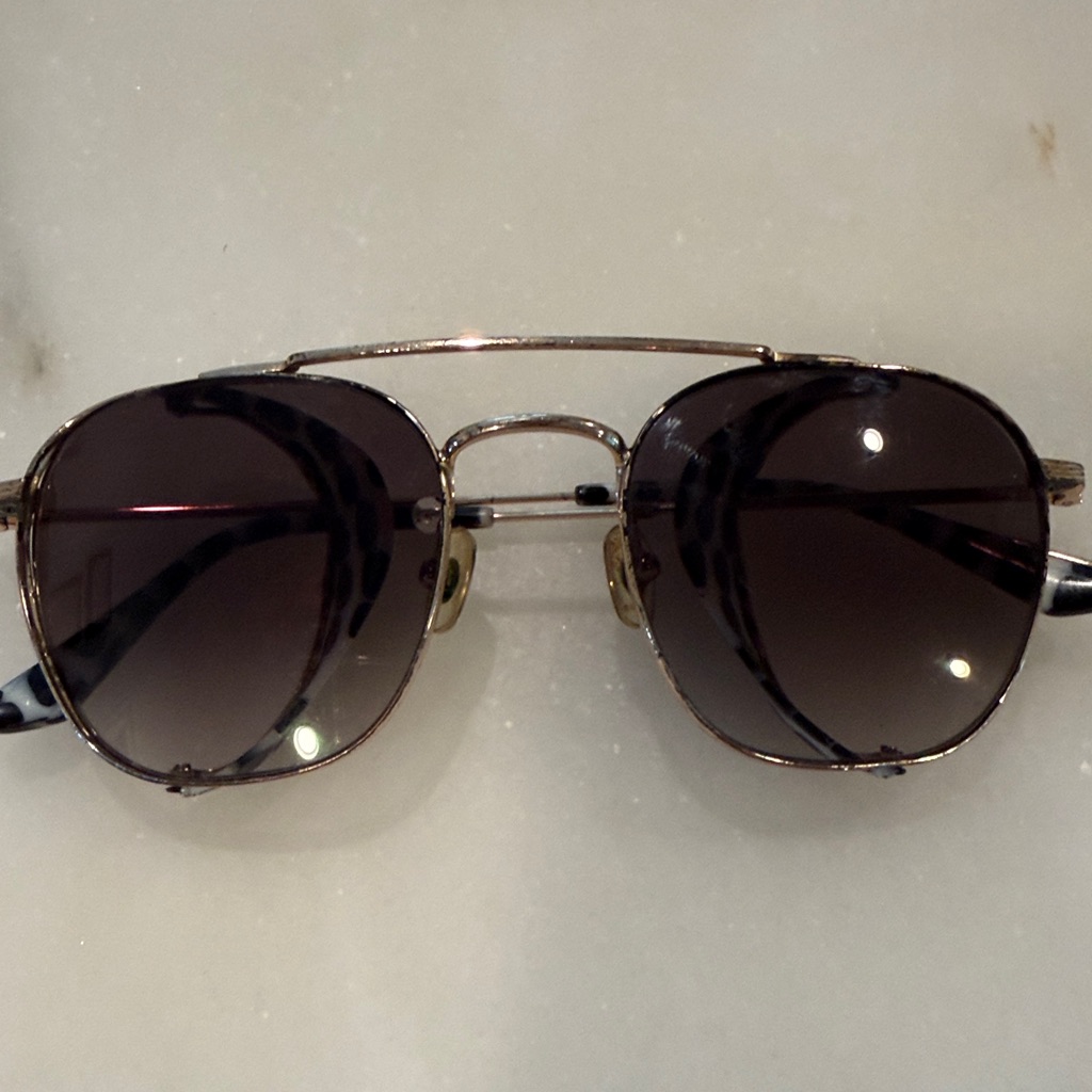Krewe Coleman Sunglasses - Folding Side Shields Black And White